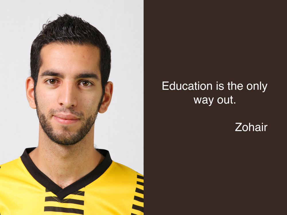 Zohair étudiant